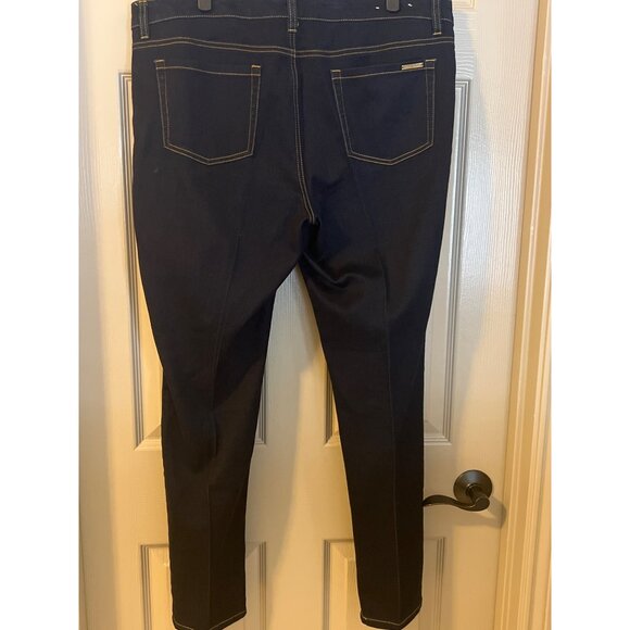 Michael Kors Women's Dark Wash Skinny Jeans Size 16 Stretch Denim - Picture 2 of 9